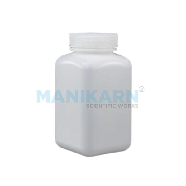 Wide Mouth Square Bottle - Plastic