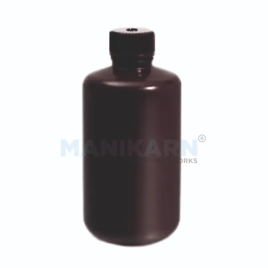 Reagent Bottle Amber (Narrow Mouth) - Polypropylene